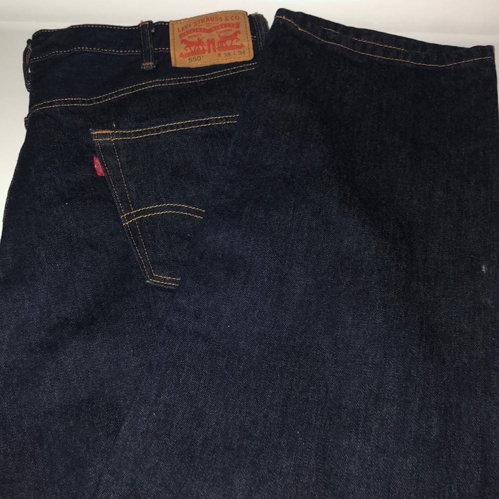 Levis 550 Relaxed Fit Jeans 38x34